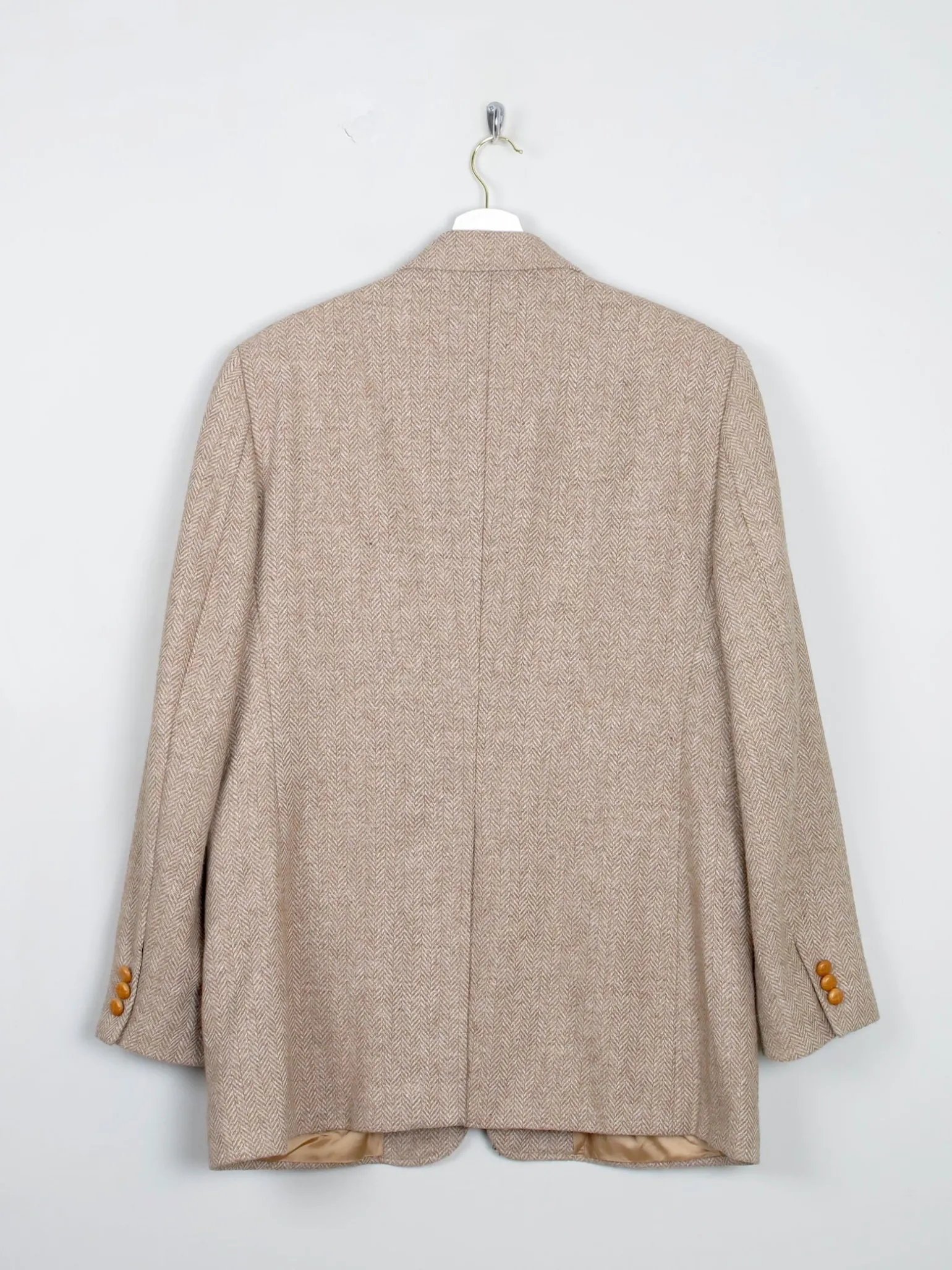 Men's Beige Vintage Tweed Jacket 40/42"