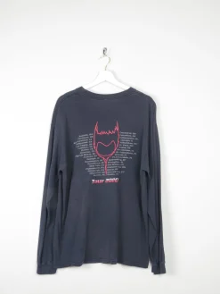 Men's Black Long Sleeved Vintage Static X Tour T-shirt XL