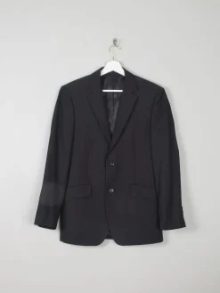 Men's Black Tailored Vintage Jacket 38"R/ S