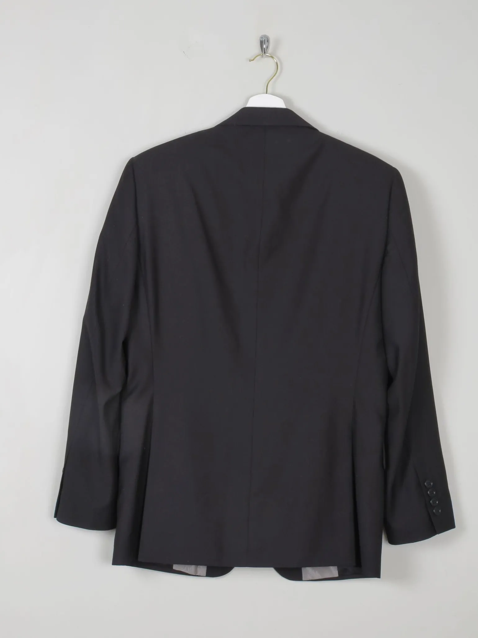 Men's Black Tailored Vintage Jacket 38"R/ S