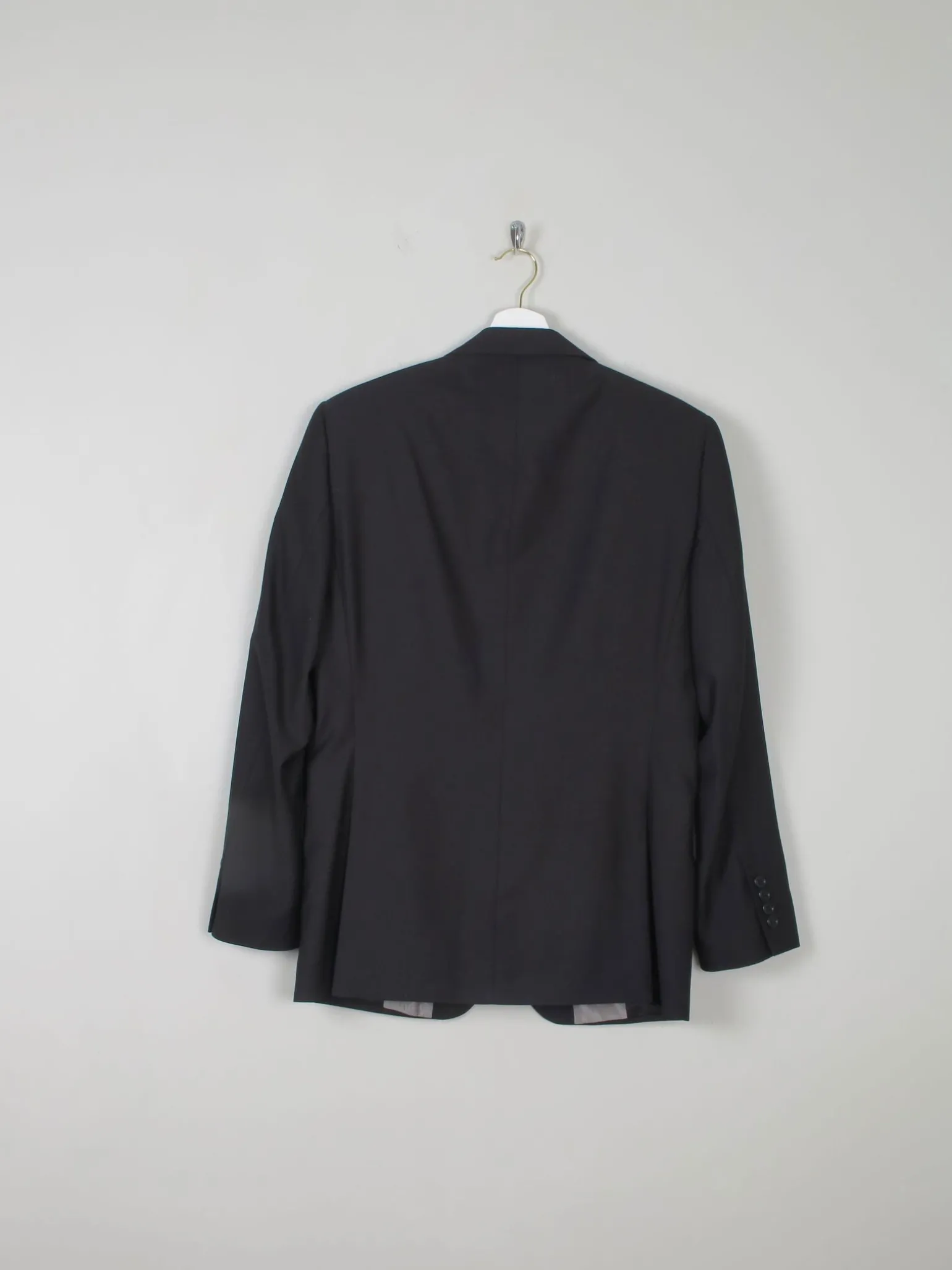 Men's Black Tailored Vintage Jacket 38"R/ S