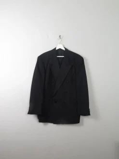 Men's Black Vintage Tuxedo Jacket 42"