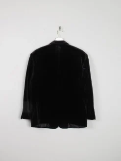 Men's Black Vintage Velvet Jacket 40