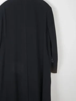 Men's Black Wool Nicole Farhi Cashmere Coat L/XL 46