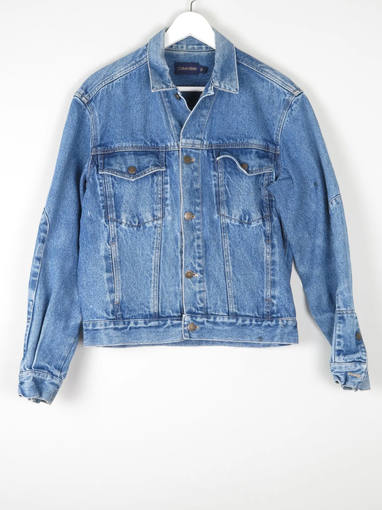 Men’s Blue Calvin Klein Vintage Denim Jacket S