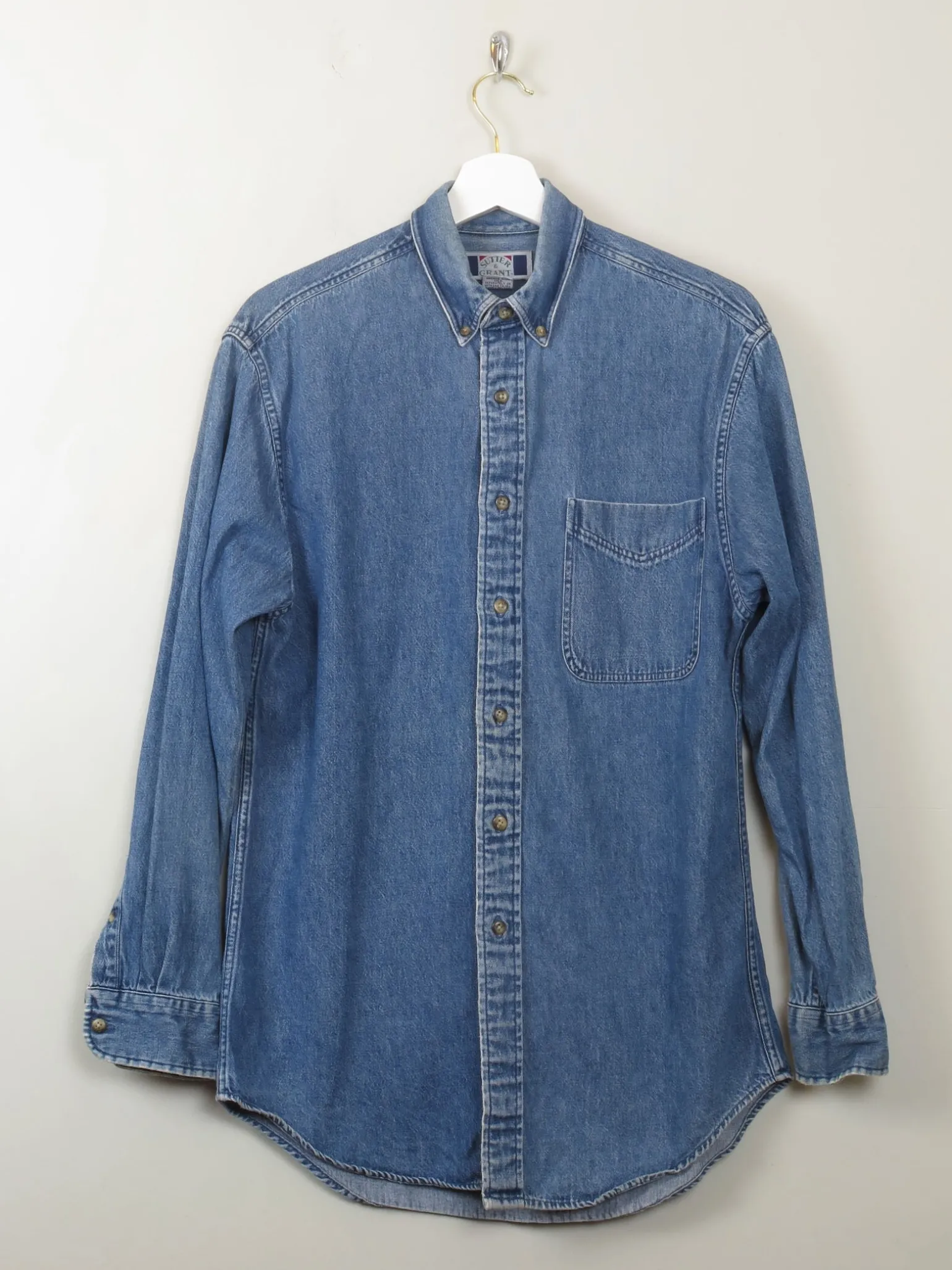 Men's Blue Denim Shirt S