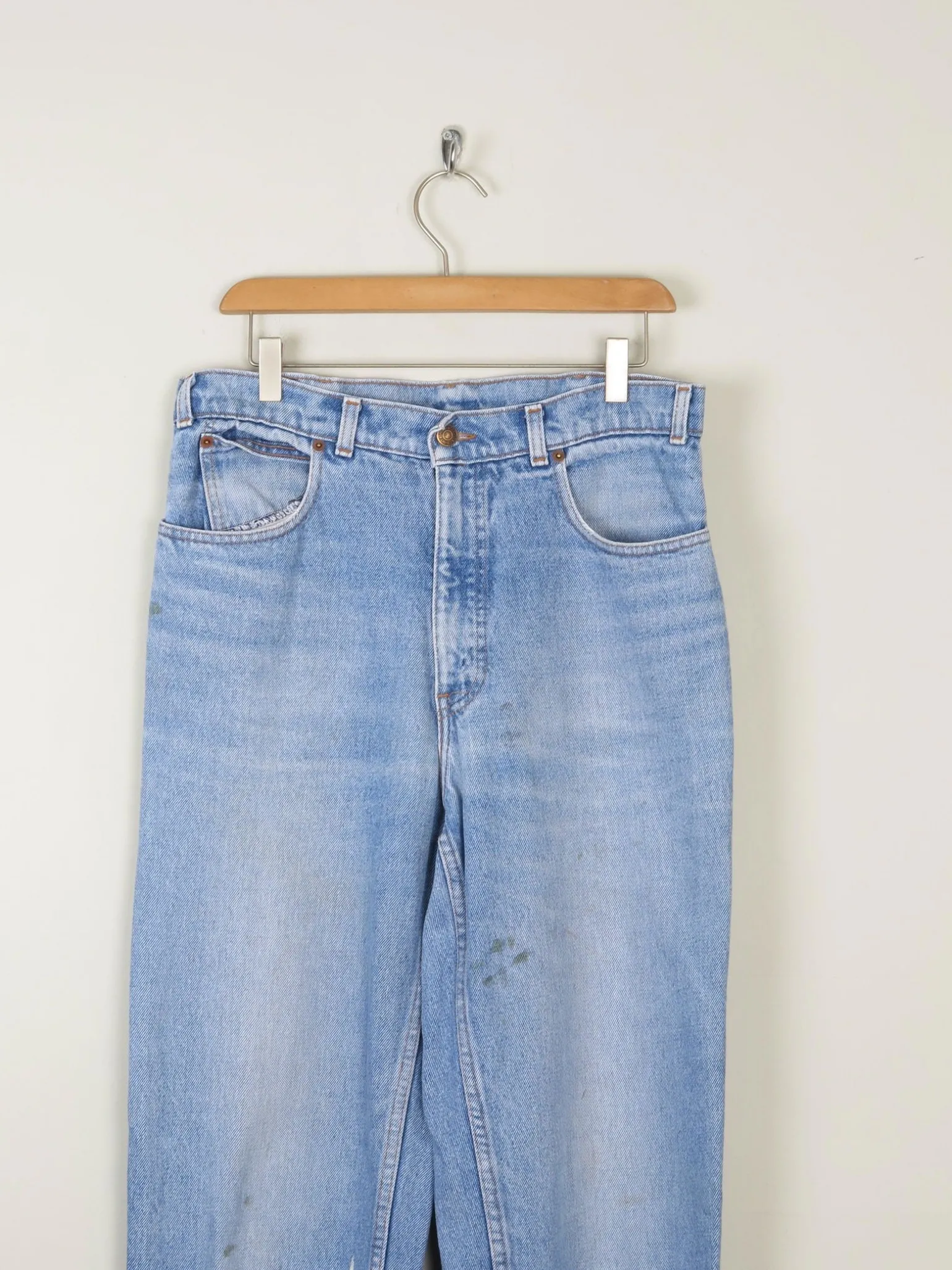 Men's Blue Denim Vintage Orange Tab Levi's Jeans 32"/36"L