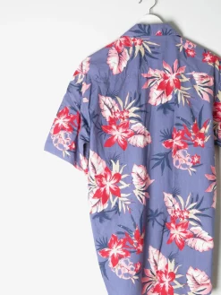 Men's Blue Hawaiian Vintage Shirt M