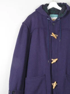 Men's Blue/Navy Wool Duffle Coat XL
