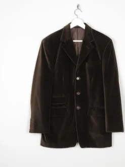 Men's Brown Vintage Velvet Jacket 42”