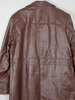 Men's Burgundy Vintage Leather Jacket Sears Size 44 /Large