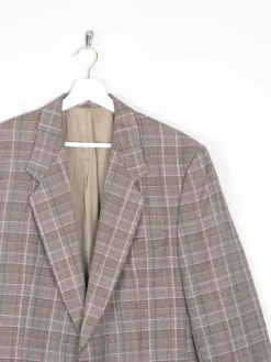 Men's Check Taupe Vintage Jacket 42"