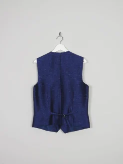 Men's Electric Blue Lurex Waistcoat 38/40 S/M