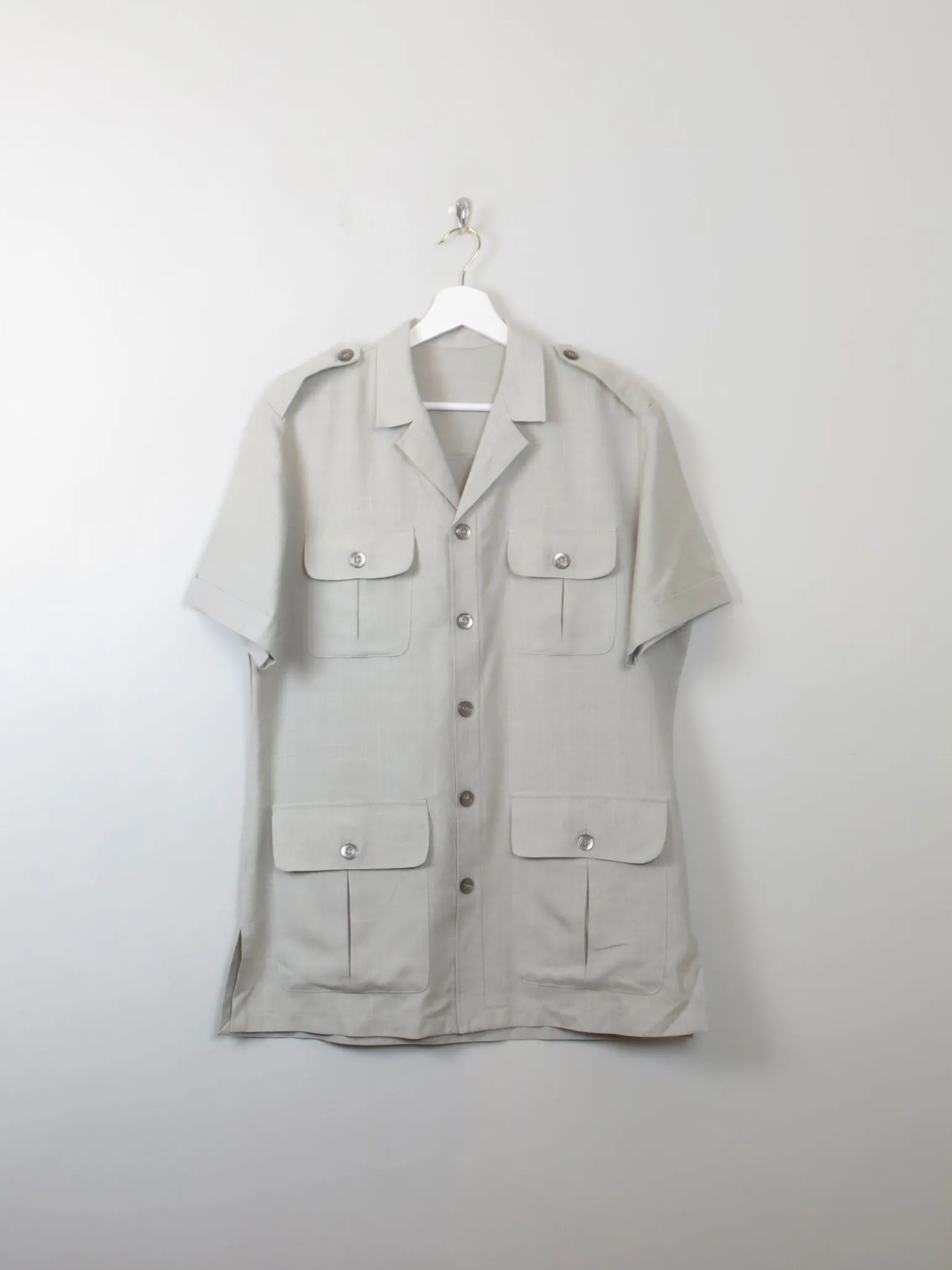 Men's Green Safari Shirt/jacket L