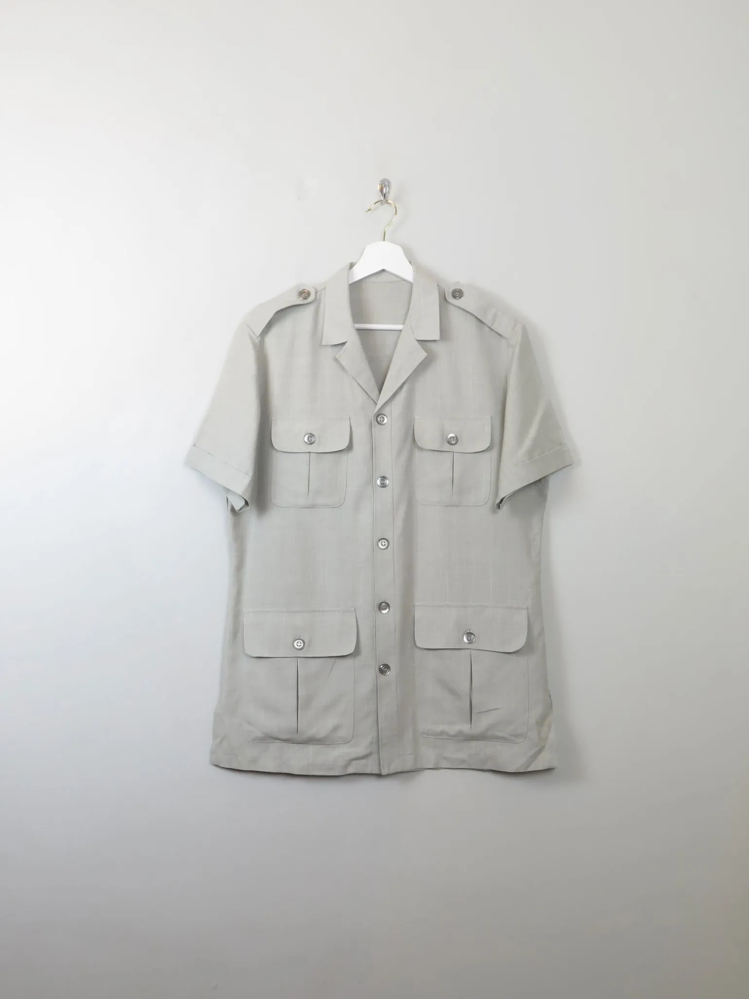 Men's Green Safari Shirt/jacket L
