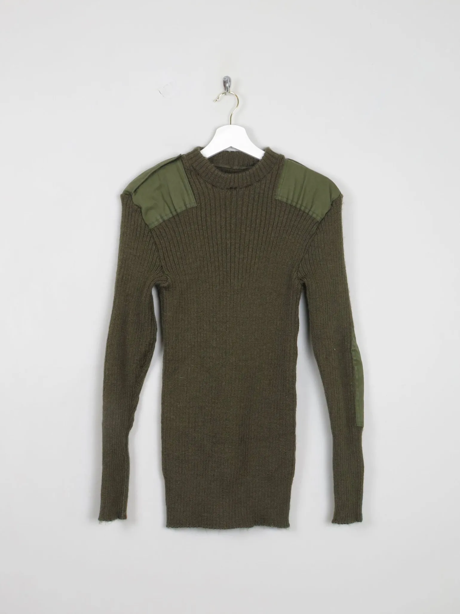 Men's Green Vintage Army Jumper S/M