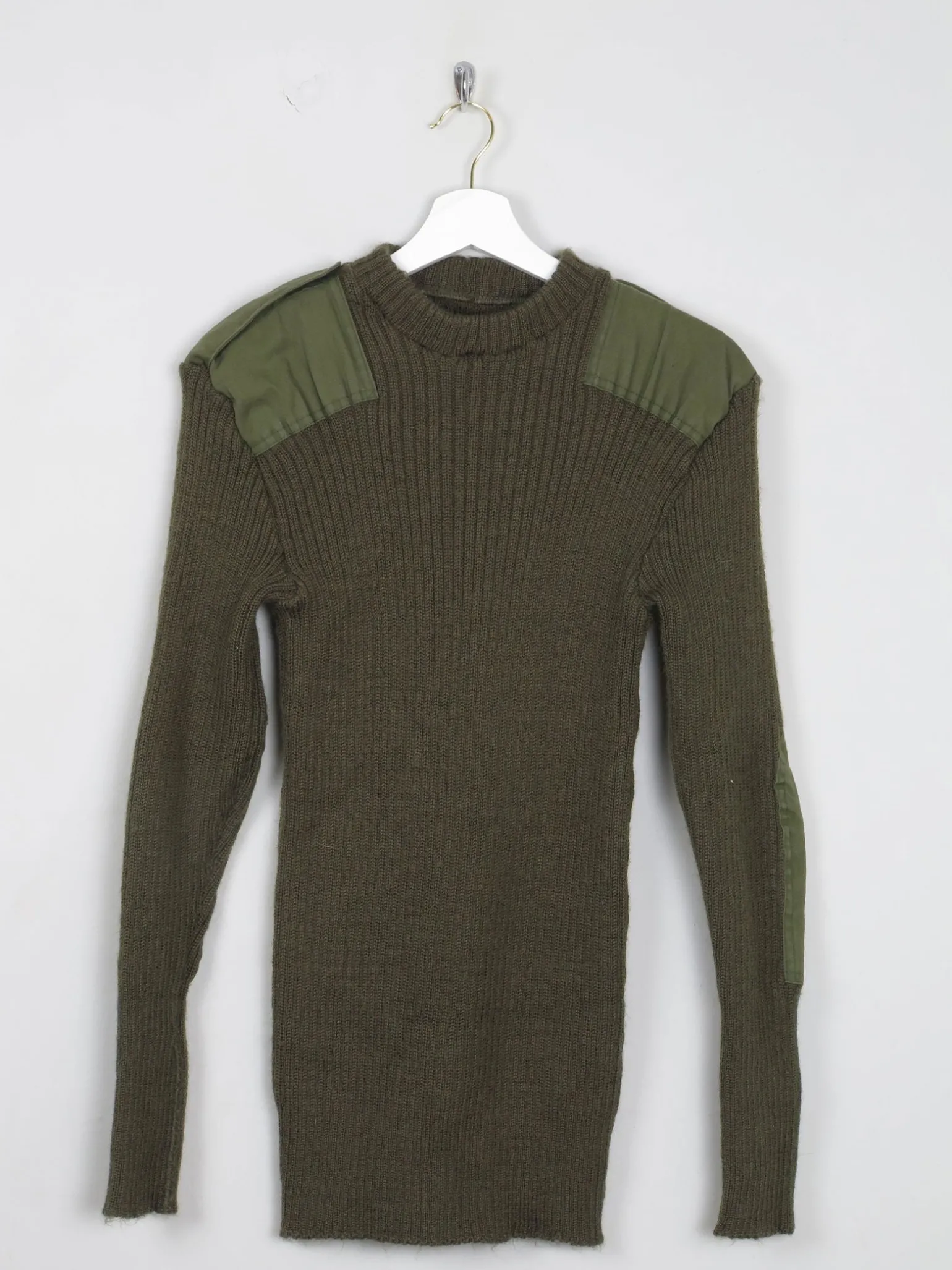Men's Green Vintage Army Jumper S/M