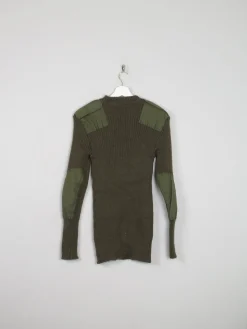 Men's Green Vintage Army Jumper S/M