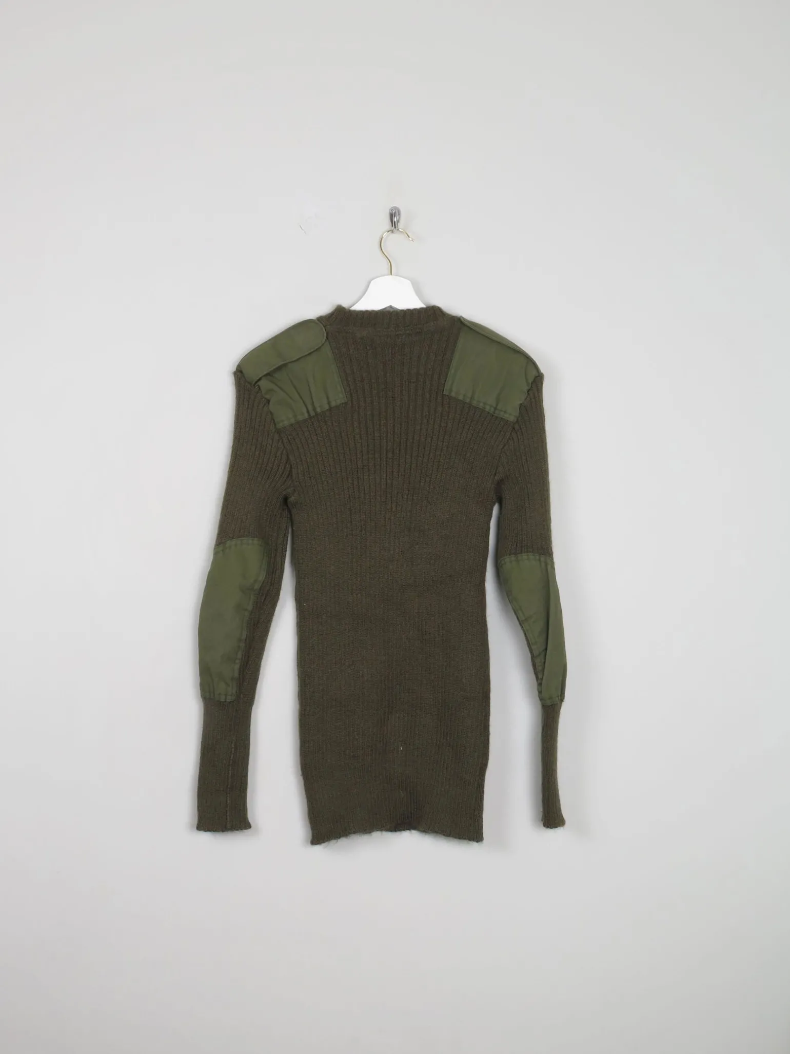 Men's Green Vintage Army Jumper S/M