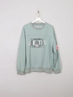 Men's Green Vintage Sweatshirt With Logo L