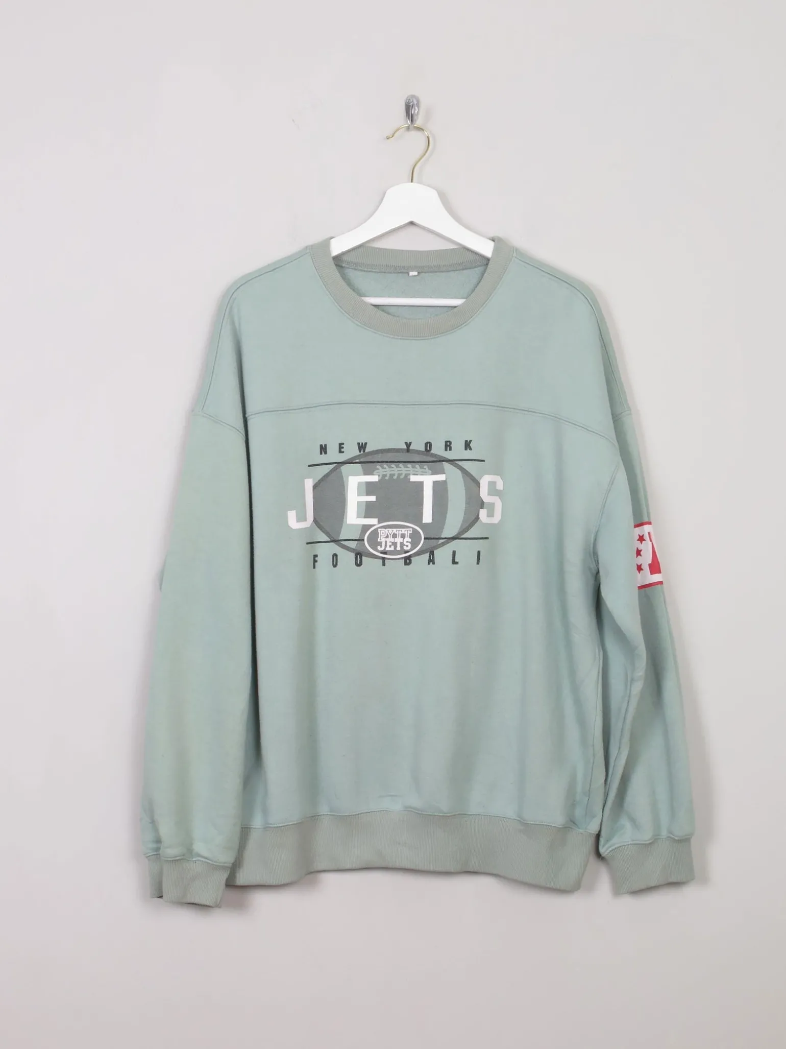 Men's Green Vintage Sweatshirt With Logo L
