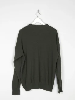 Mens Green Wool Lacoste Jumper M/L Size:5
