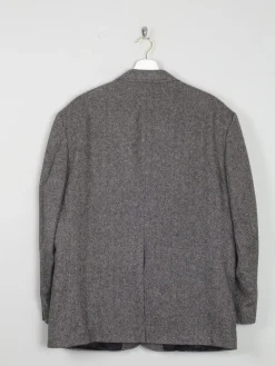 Men's Grey & Black Vintage Tweed Jacket L/44
