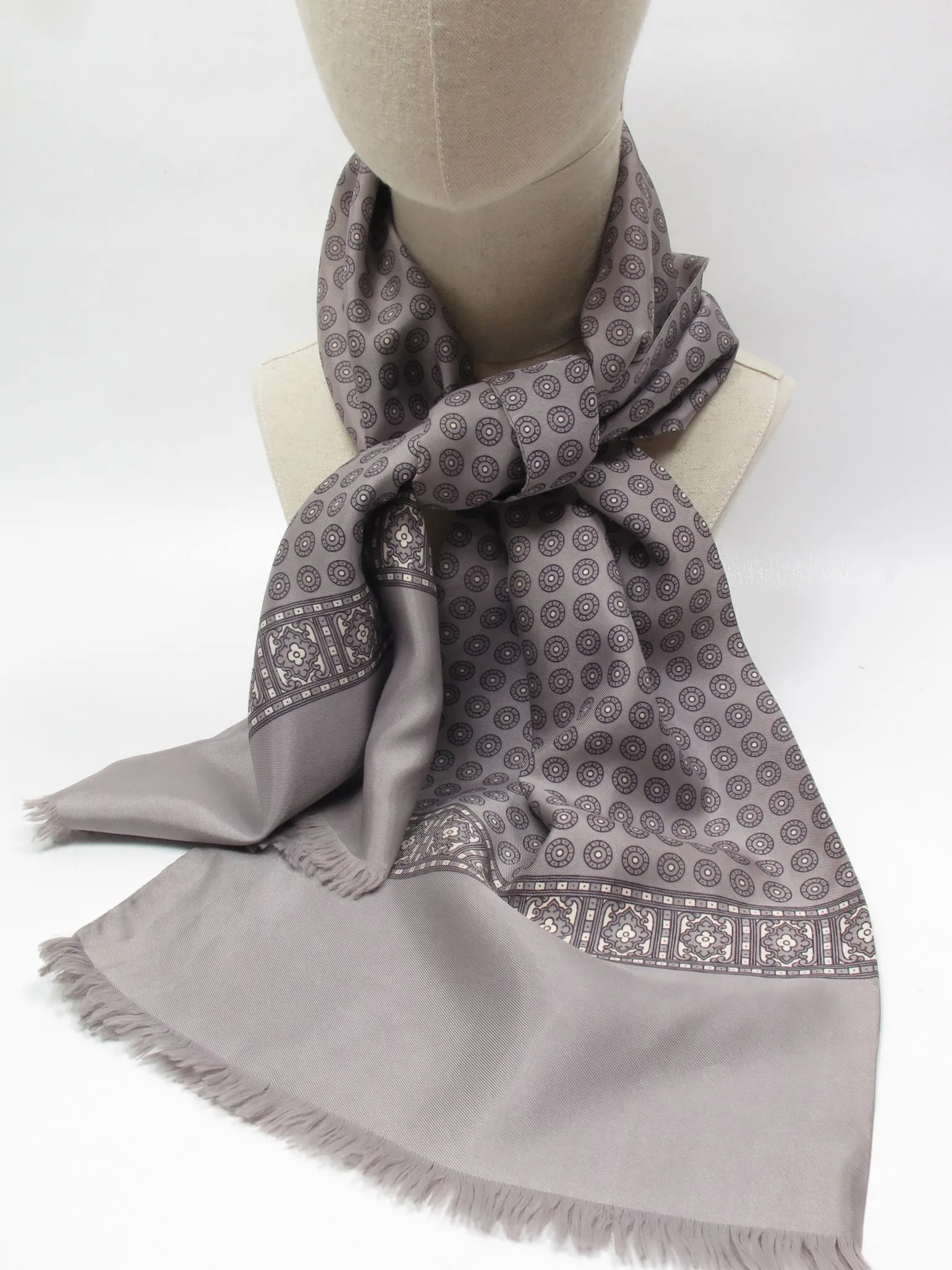 Men's Grey Vintage Scarf