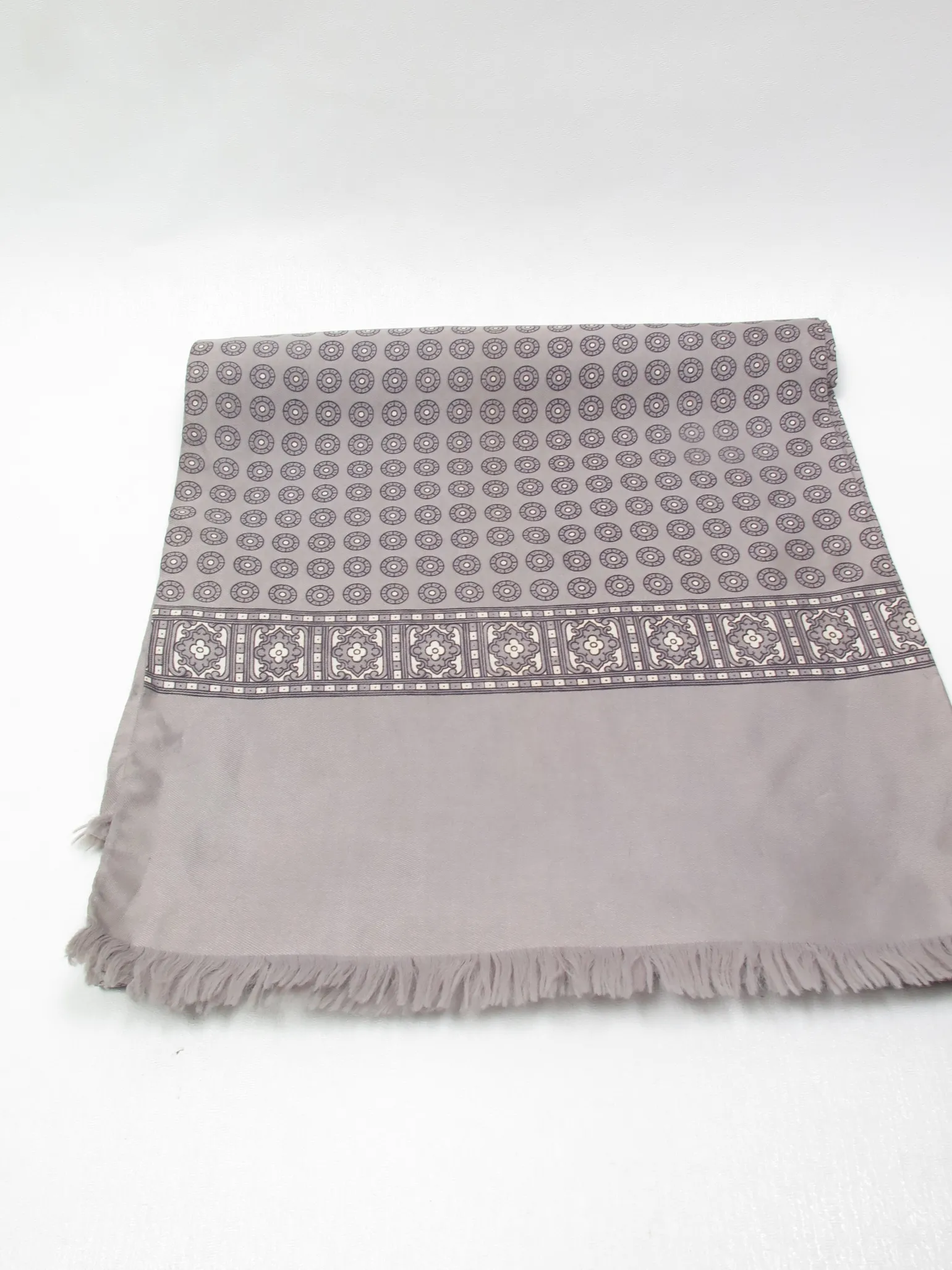 Men's Grey Vintage Scarf