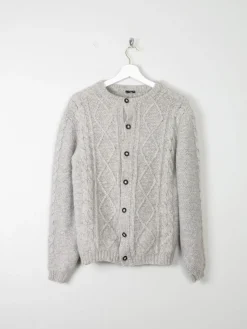 Men's Grey Wool Vintage Cardigan Austrian XS/S