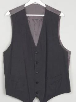 Men's Grey Wool Waistcoat 44"