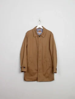 Men's Light Brown Tench Coat M