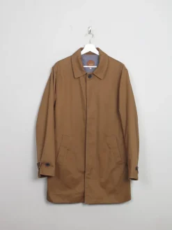 Men's Light Brown Tench Coat M