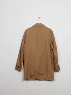 Men's Light Brown Tench Coat M