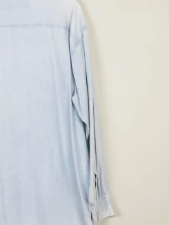 Men's Light Denim Vintage Shirt M Relaxed Fit