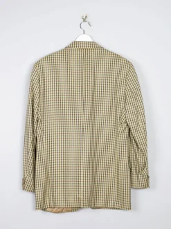 Men’s Louis Copeland Mustard Check Wool Vintage Jacket 42”