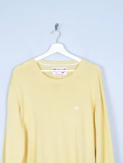 Men's Mustang Yellow Cotton Jumper XL