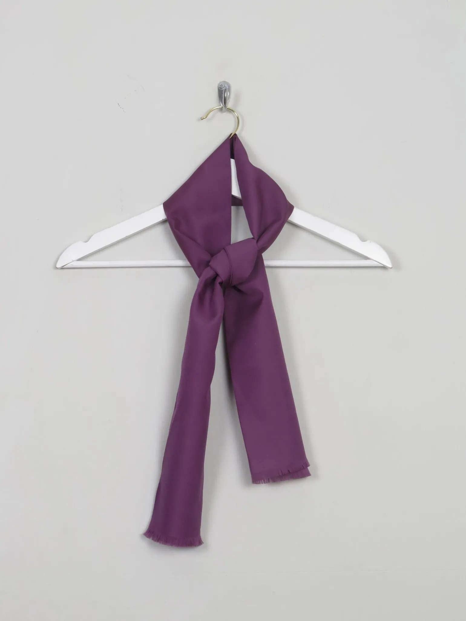 Men's Narrow Vintage Purple Neck Scarf