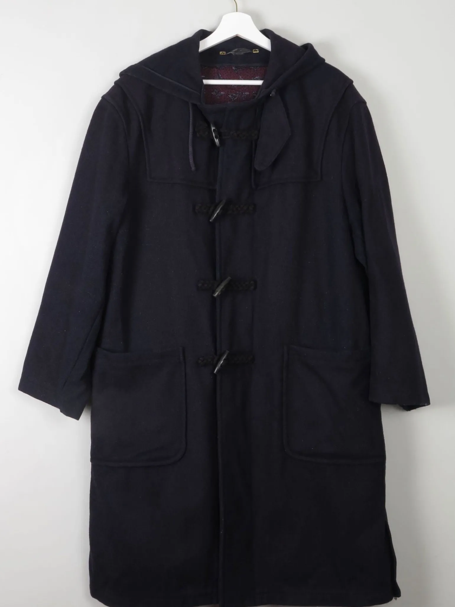 Men's Navy Vintage Duffle Coat Rikson L/XL