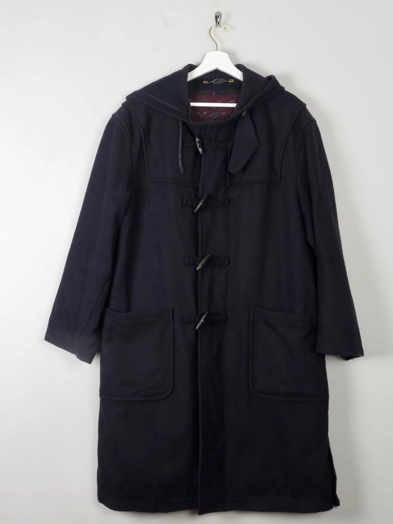 Men's Navy Vintage Duffle Coat Rikson L/XL