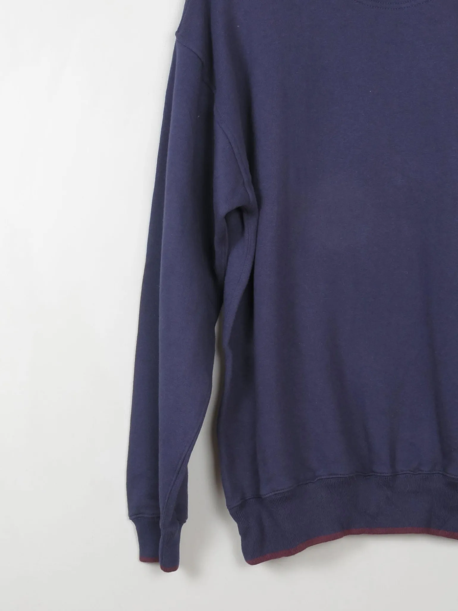 Mens Navy Vintage Embroidered Golfer Sweatshirt M