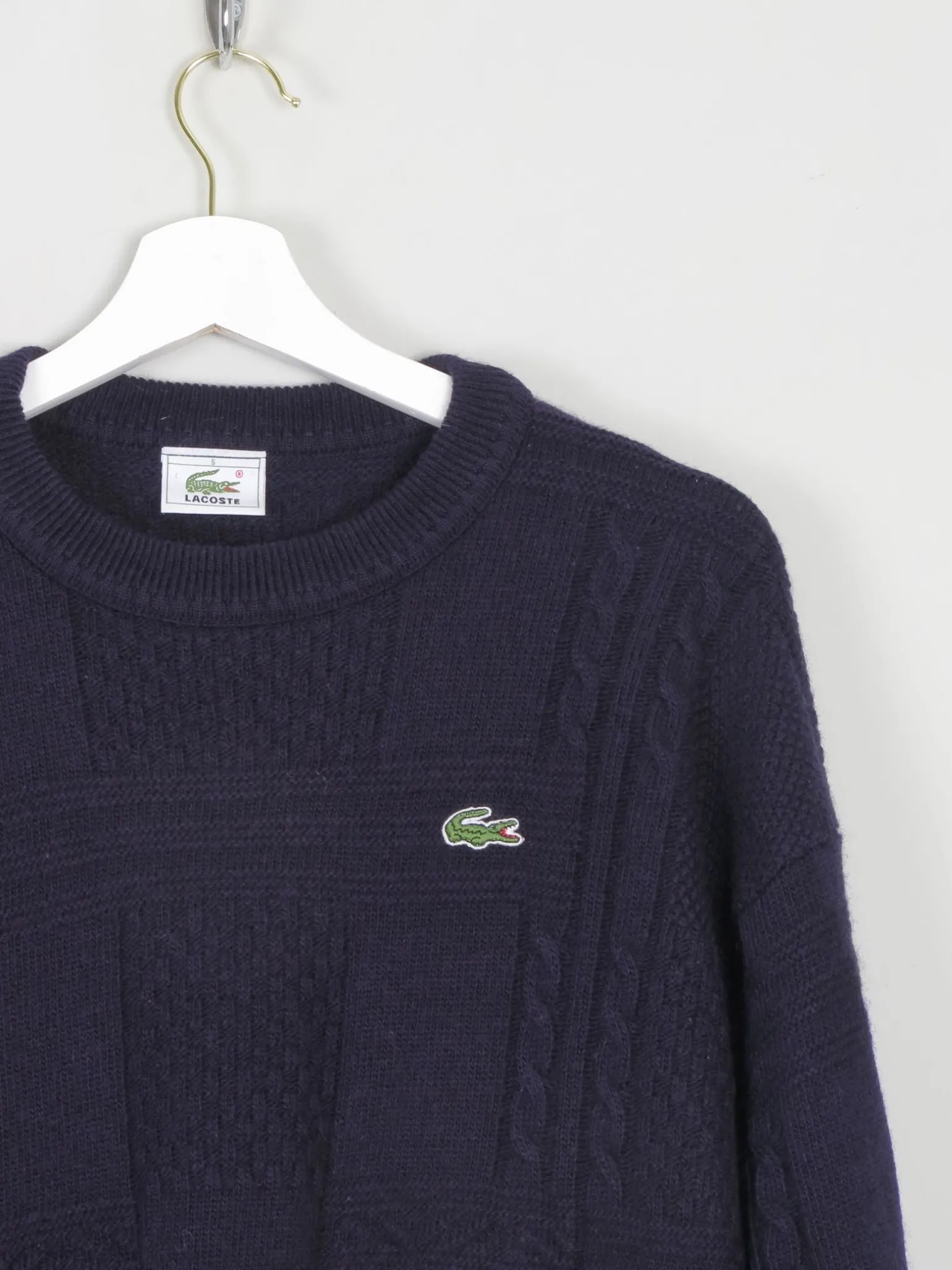 Men's Navy Vintage Lacoste Jumper S
