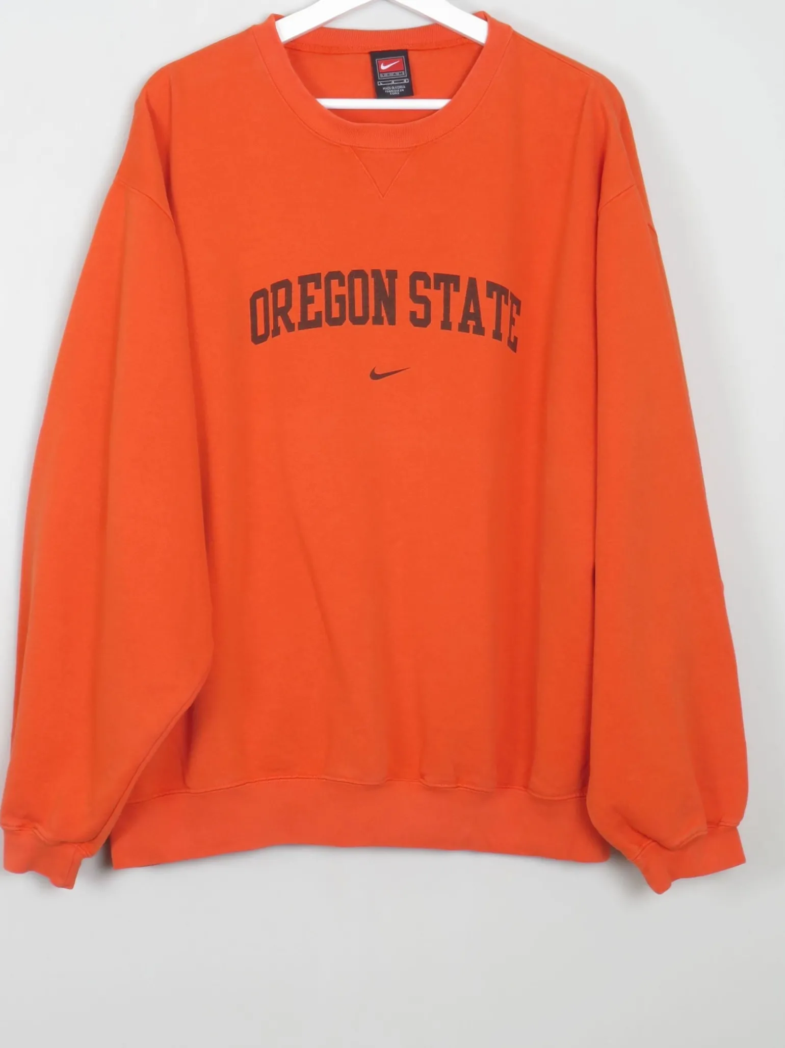 Men's Orange Vintage Nike Team Sweatshirt L