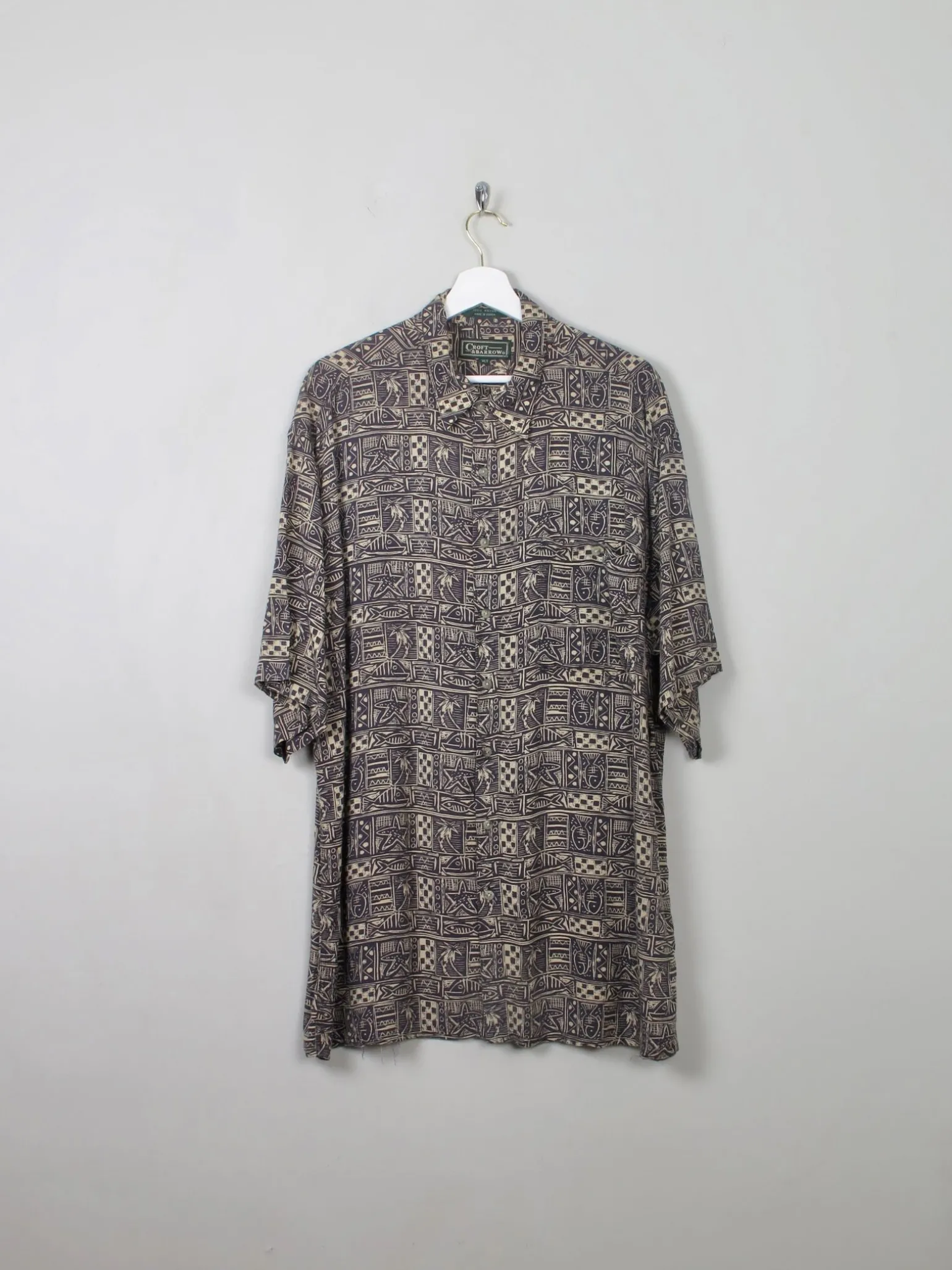 Men's Printed Vintage Shirt XL