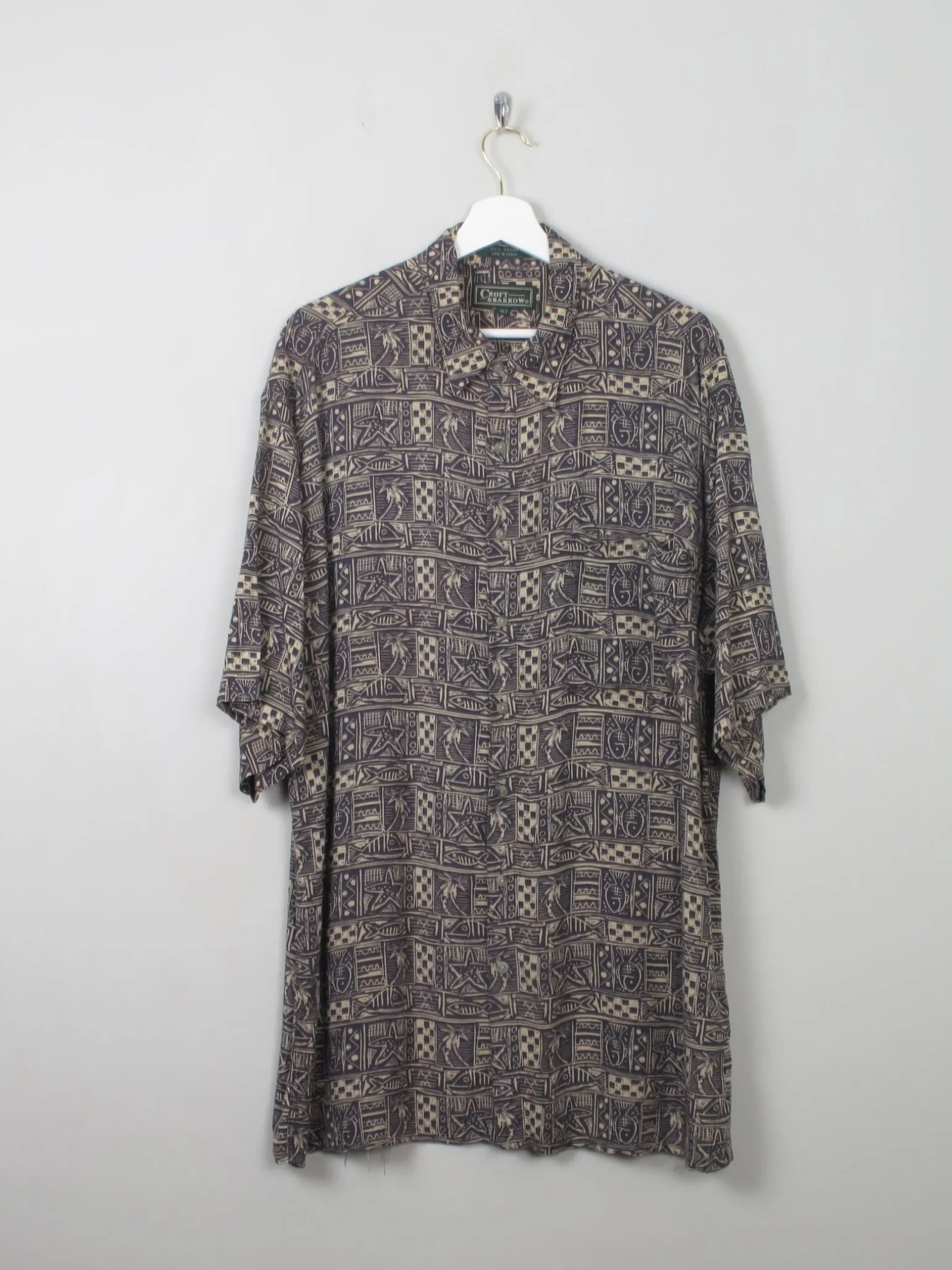 Men's Printed Vintage Shirt XL