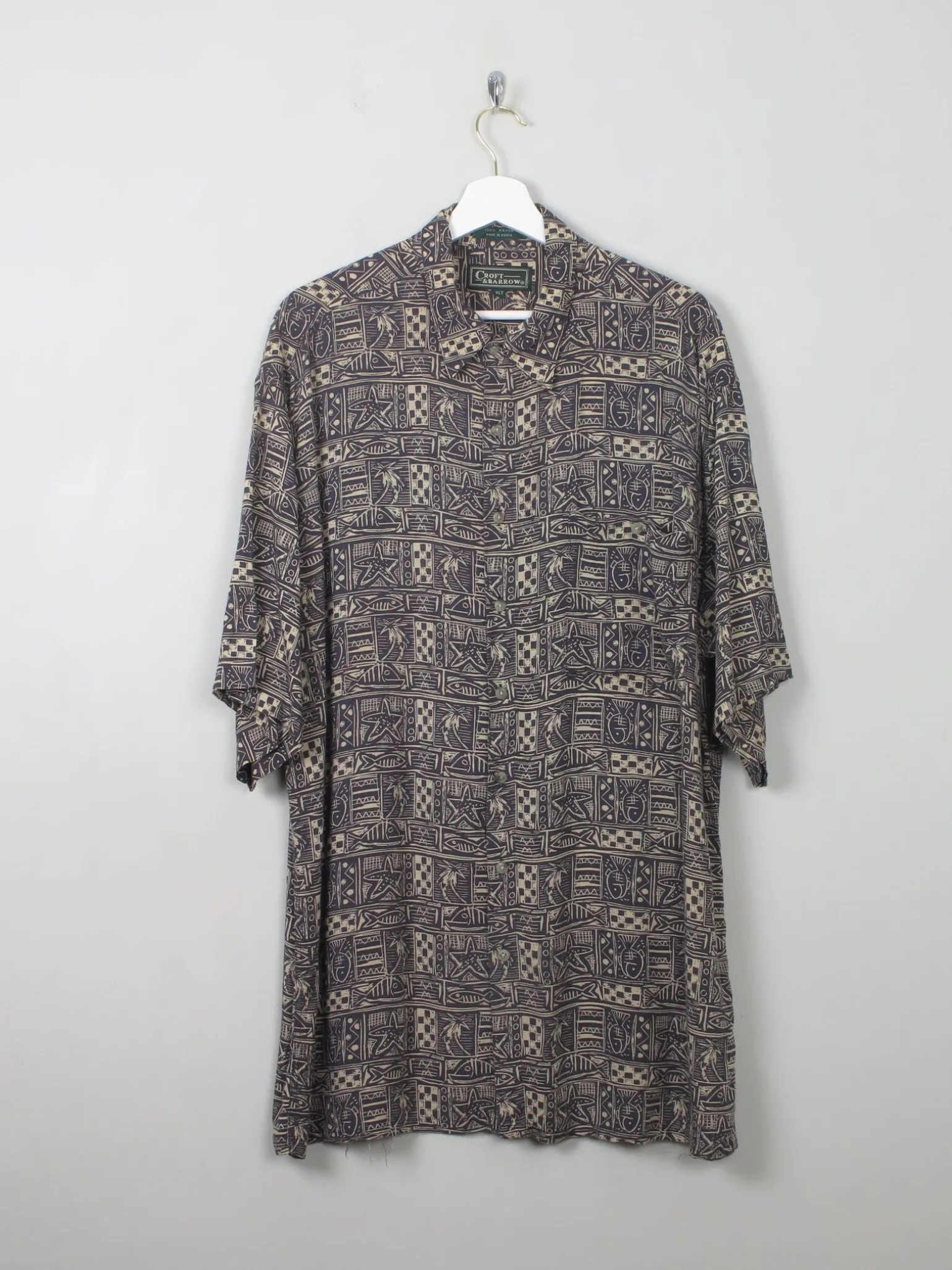 Men's Printed Vintage Shirt XL