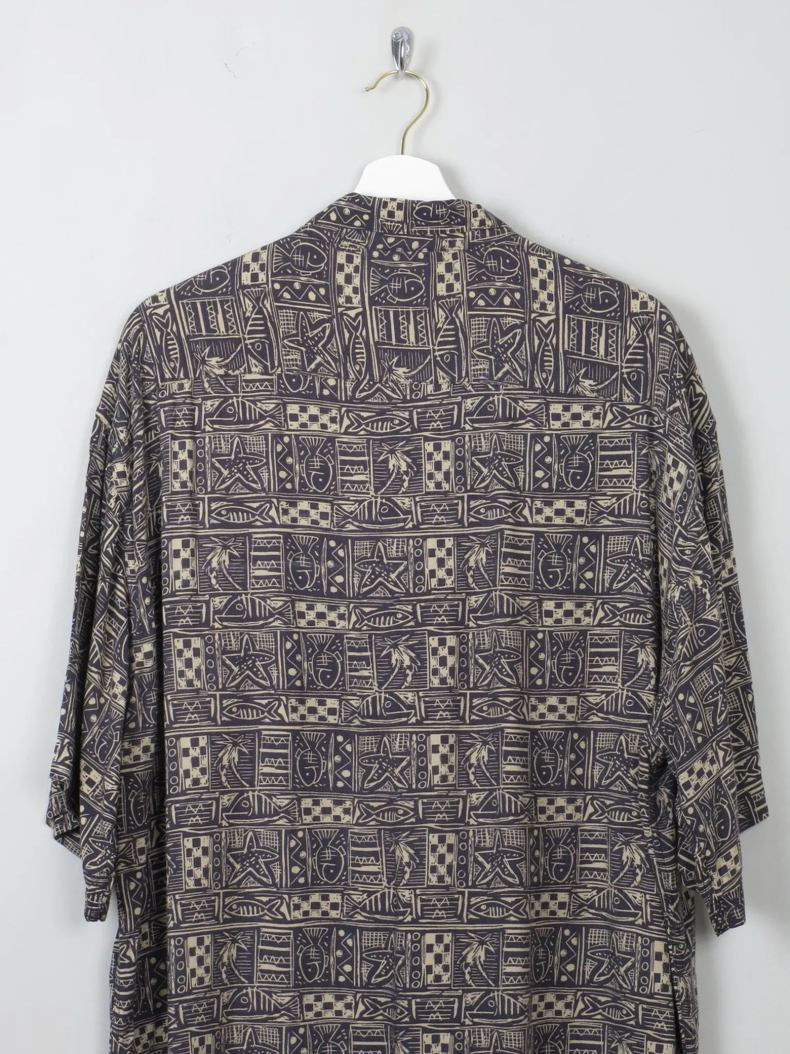 Men's Printed Vintage Shirt XL