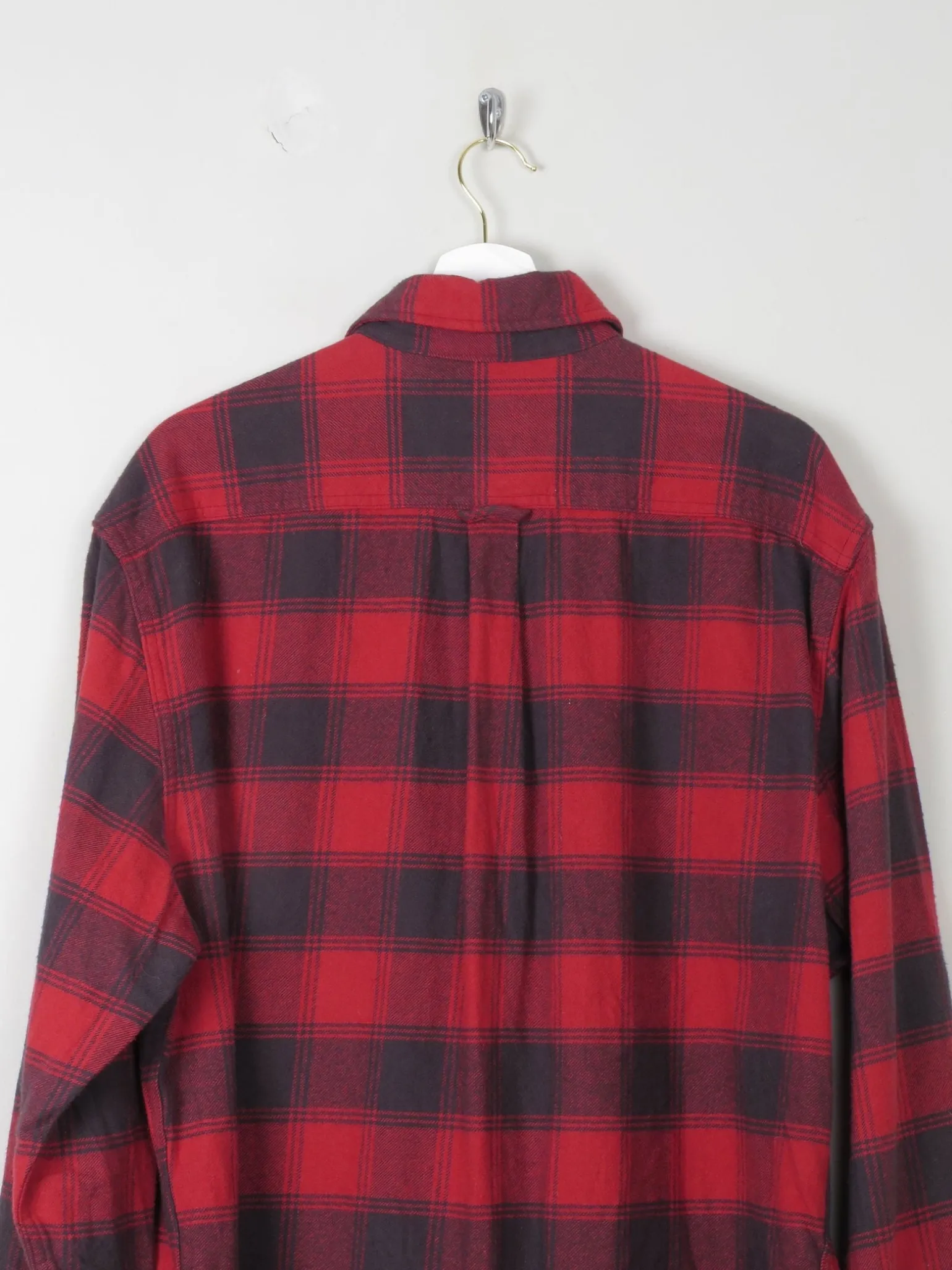 Men's Red Vintage Style Flannel Jach's Shirt XL