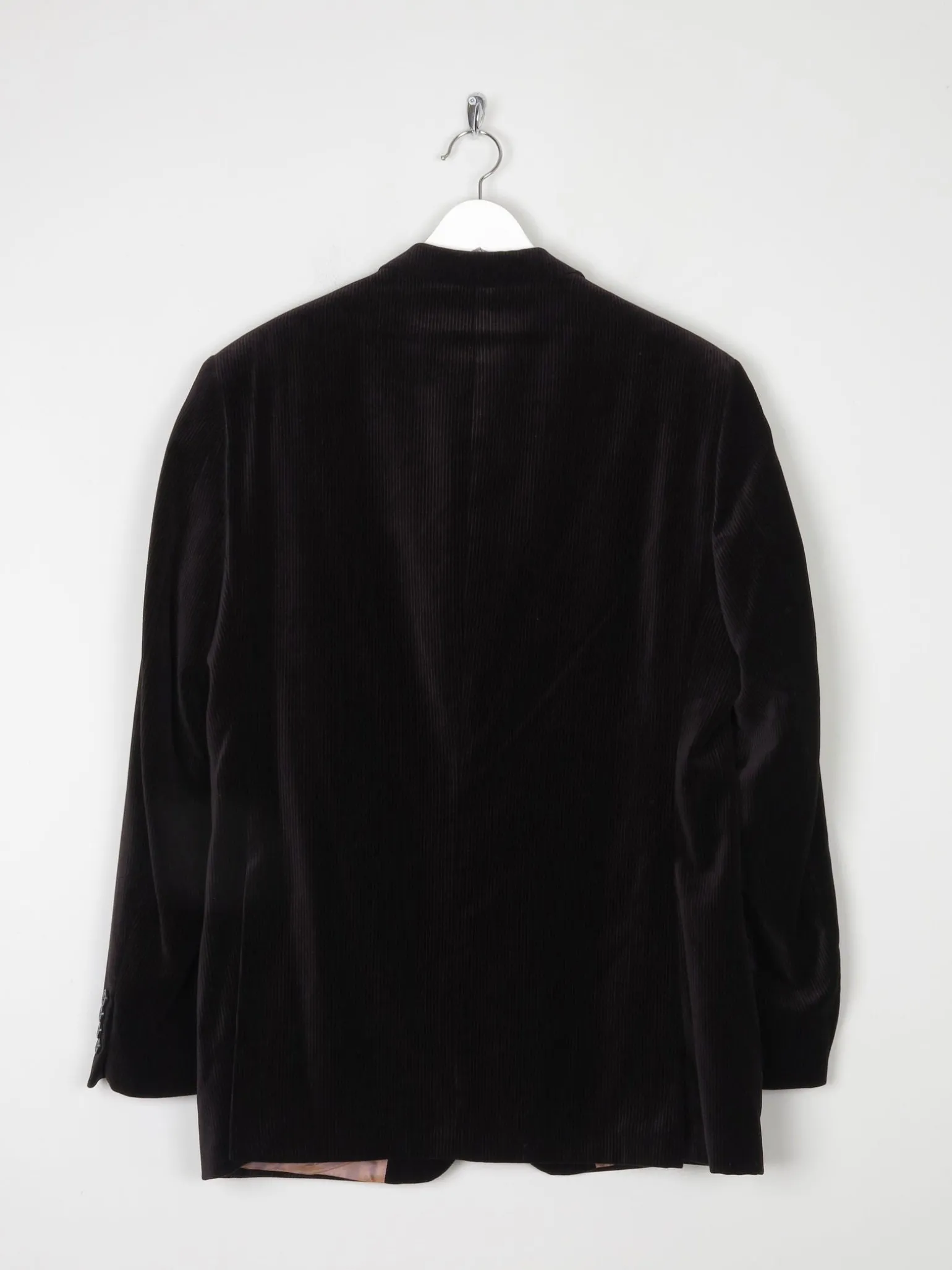 Men's Remus Vintage Brown Pinstripe Velvet Jacket 38/40R