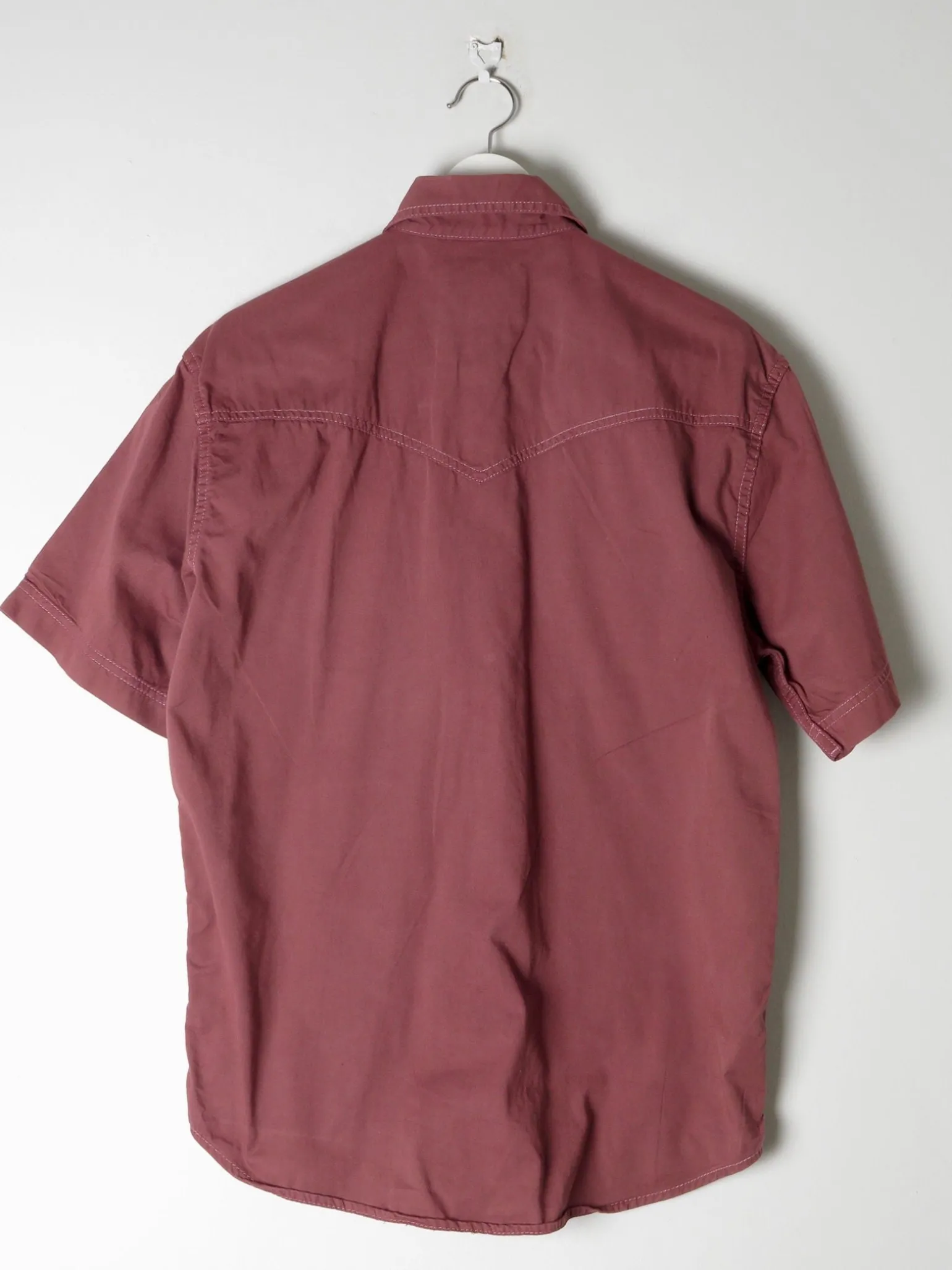 Men's Rust Wrangler Vintage Denim Shirt S/M
